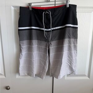Goodfellow & Co Black and Gray Board Shorts